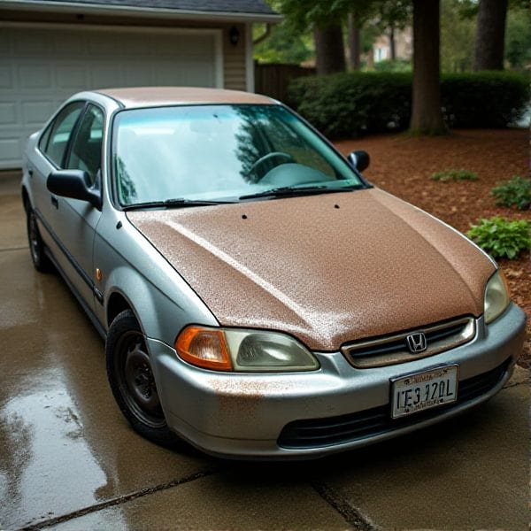 Rusted Honda Civic