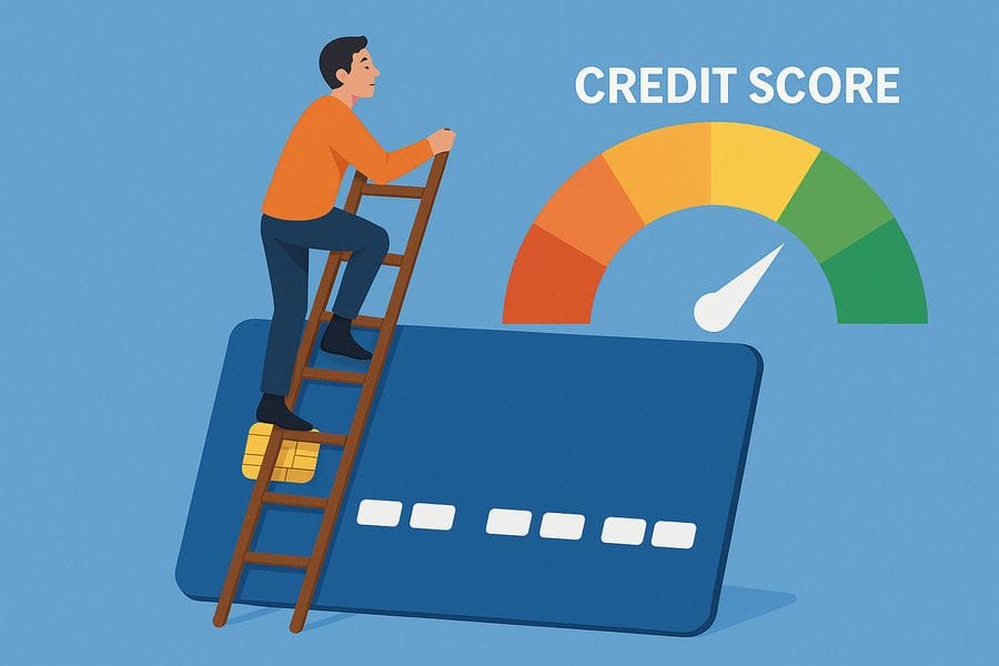 Climbing a credit ladder